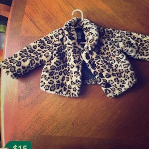 Baby gap fur toddler coat